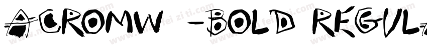 AcromW00-Bold Regula字体转换